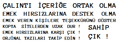 kopya icerik - Sayfada &Ccedil;alıntı İ&ccedil;erik Yayınlamak