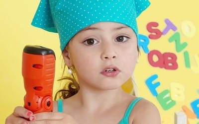 Little Girls on creative lesson
