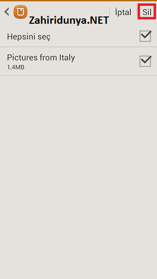 8 - Samsung HUB'dan İndirilen Kitaplar Nasıl Silinir?