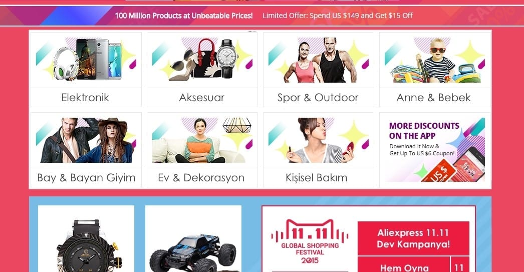 2 - Aliexpress 11.11 Kampanyalı &Uuml;r&uuml;nler