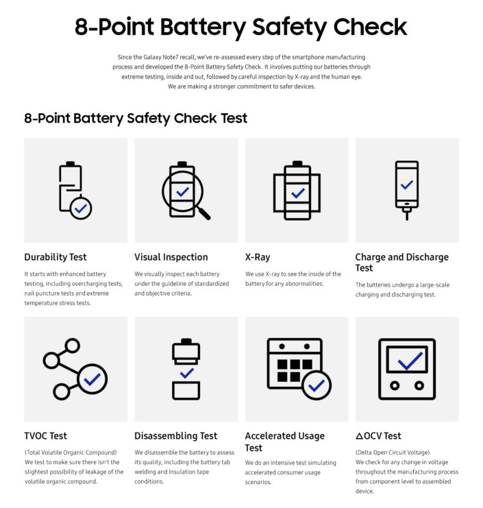 Safety Measures 8 point Main 1 - Samsung, Ürün Güvenliğini Artırma Duyurusu