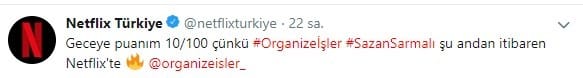 netflix twitter orhanize isler sazan sarmali - Organize İşler Sazan Sarmalı Netflix'de